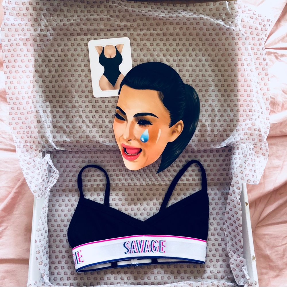 KKW Kimoji Bralette - Black